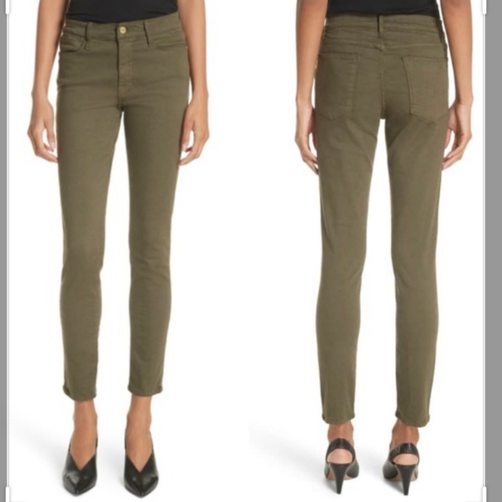 Frame Denim Le Skinny De Jeanne Forest Jeans Sz 27